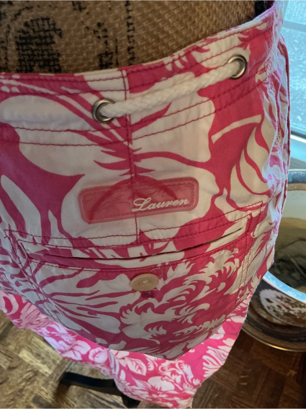 Ralph Lauren Pink Floral Two-Piece Pantsuit - Picture 8 of 8